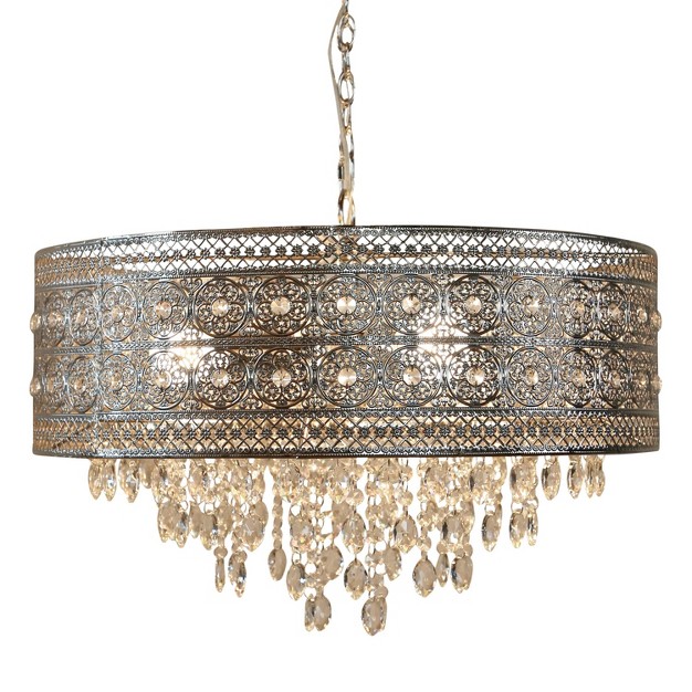 Brielle Crystal Chandelier Polished Nickel River Of Goods