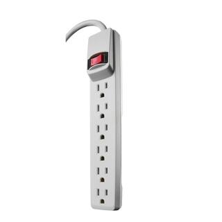 Woods 2.5 ft. 6-Outlet Power Strip with Overload Protection (2-Pack) 41435