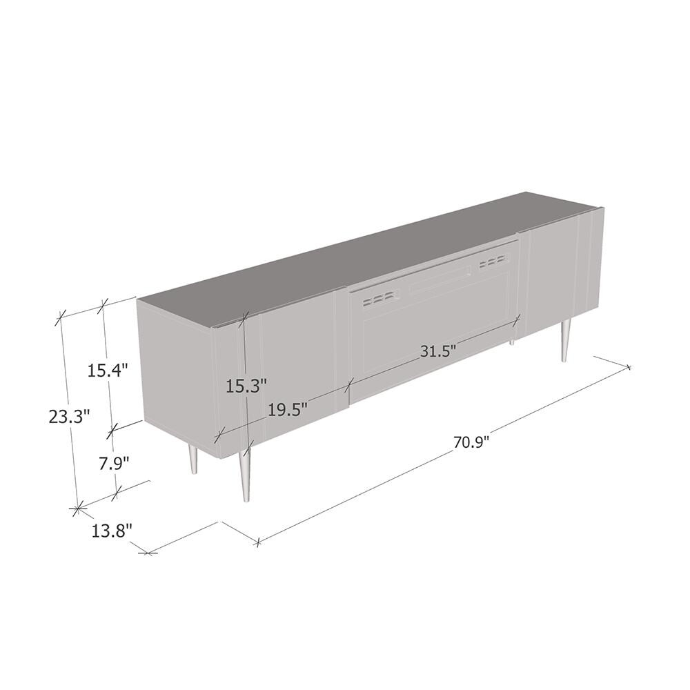 Nile BL EF Fireplace TV Stand