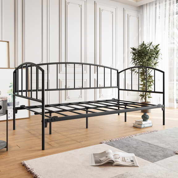 Metal Daybed Frame Twin Size Heavy Duty Metal Slat...