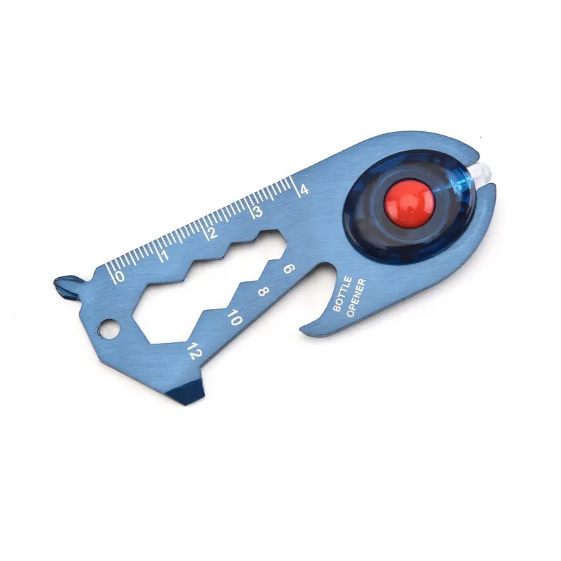 Hot Sale Stainless Steel EDC Tools Outdoor Hiking Hunting Wrench Survival Tools with Flashlight