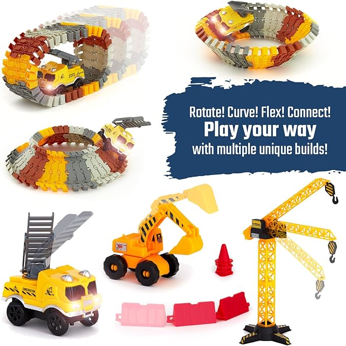 Construction Track Car Set