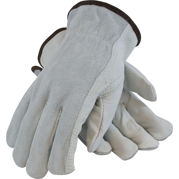 Pip 68 pk 161sb Leather Gloves Medium Gray 1 pair 179956