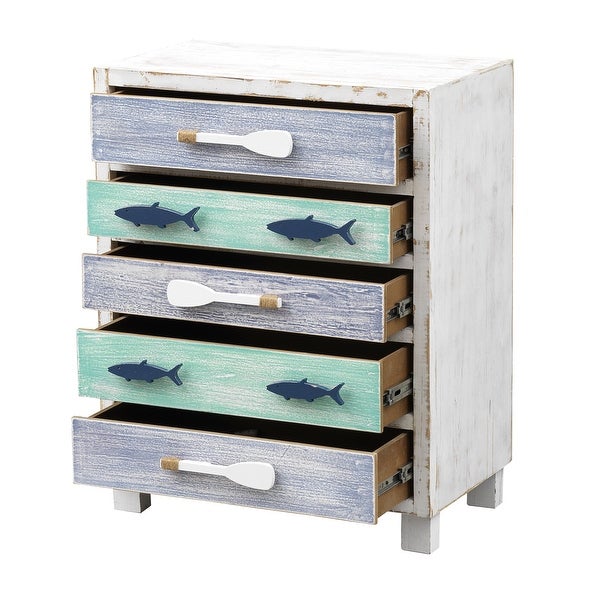 Somette Fishy - Multi-color Five Drawer Chest