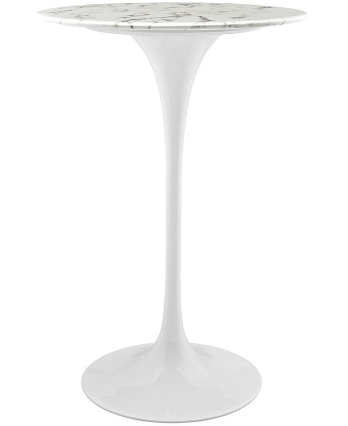 Modway Lippa 28 Artificial Marble Bar Table