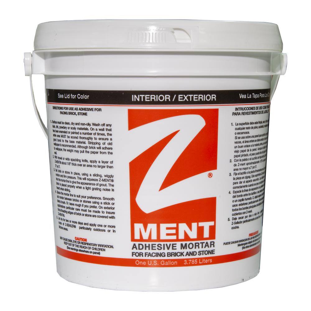 Z-BRICK 16 lbs. Premix Natural Gray Adhesive Mortar ZD044015