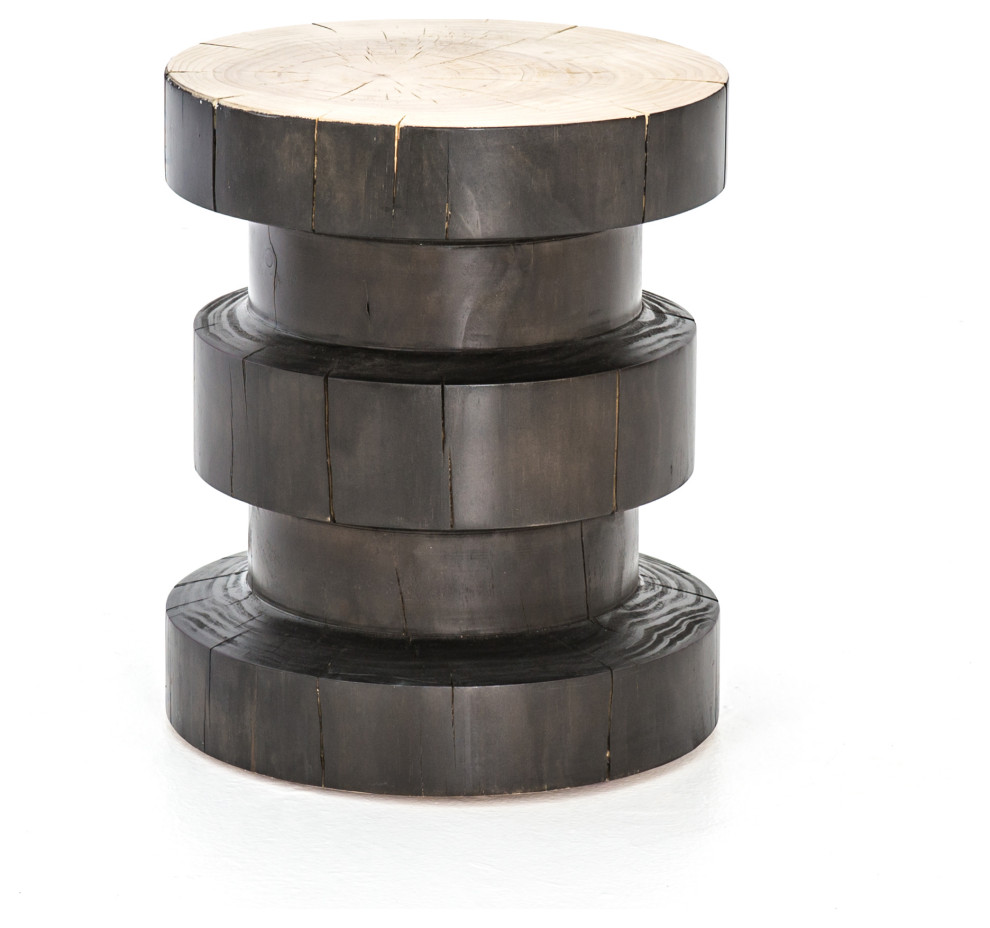 Callie End Table Black Pine   Rustic   Side Tables And End Tables   by Rustic Home Furniture Deco  Houzz