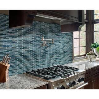 MSI Oasis Blast 12 in. x 12 in. Glossy Glass Patterned Look Wall Tile (15 sq. ft.Case) GLSBRK-OABLA6MM