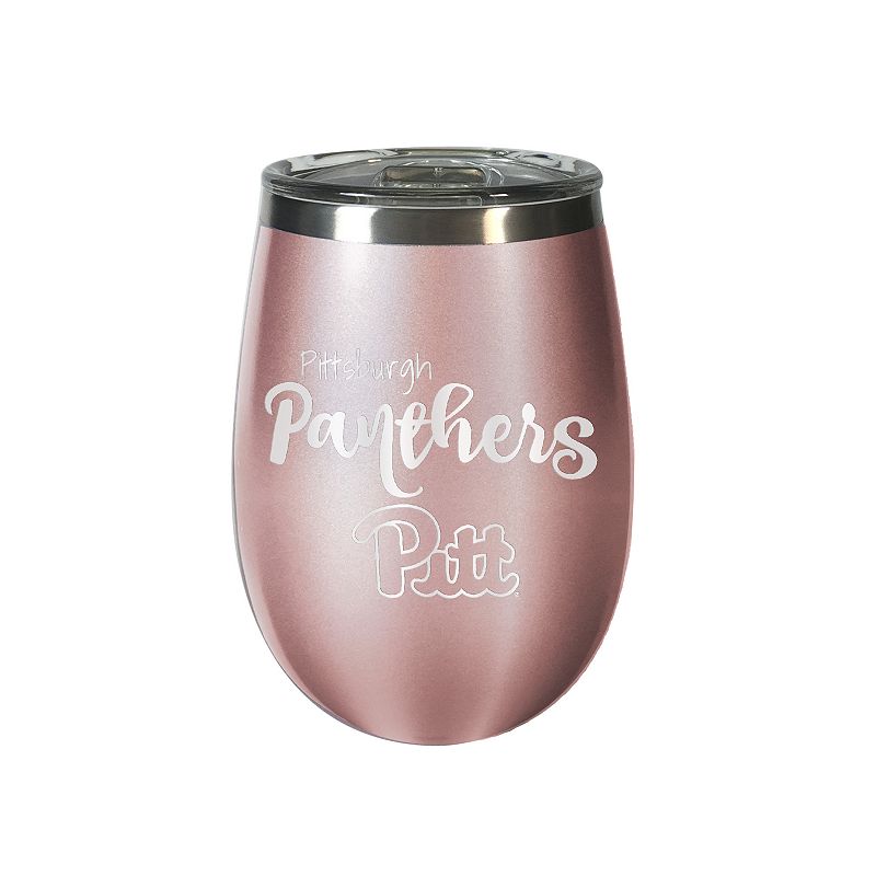 Pitt Panthers Rose Gold Finish Wine Tumbler