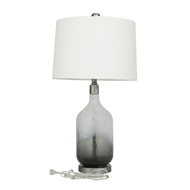 Coastal Glass Table Lamp Set Of 2 Gray Olivia amp May