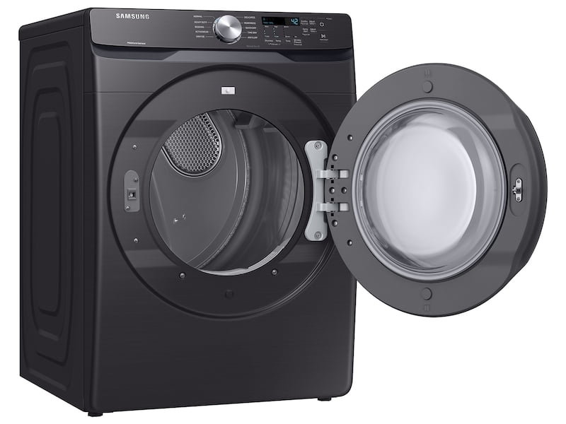 Samsung DVE45T6000V 7.5 Cu. Ft. Electric Dryer With Sensor Dry In Black Stainless Steel