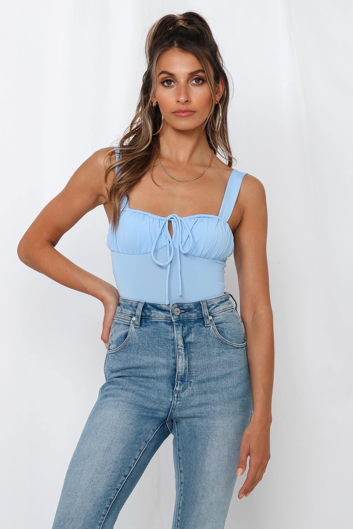 Love Does Last Forever Bodysuit Blue