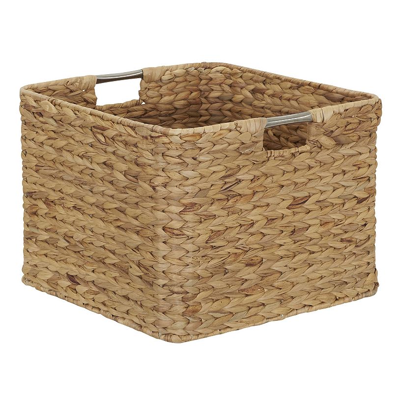 Household Essentials Square Hyacinth Wicker Basket