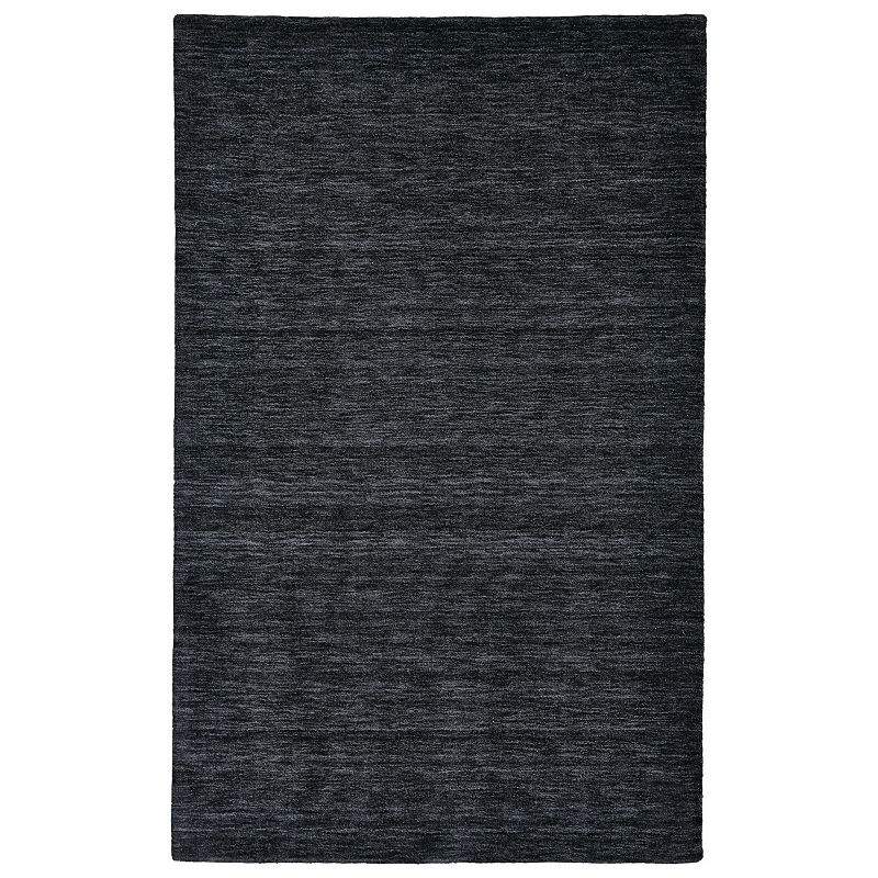 Weave and Wander Celano Black Distressed Rug