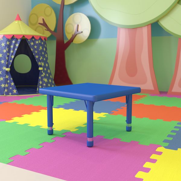 Flash Furniture Square Height Adjustable Activity Table