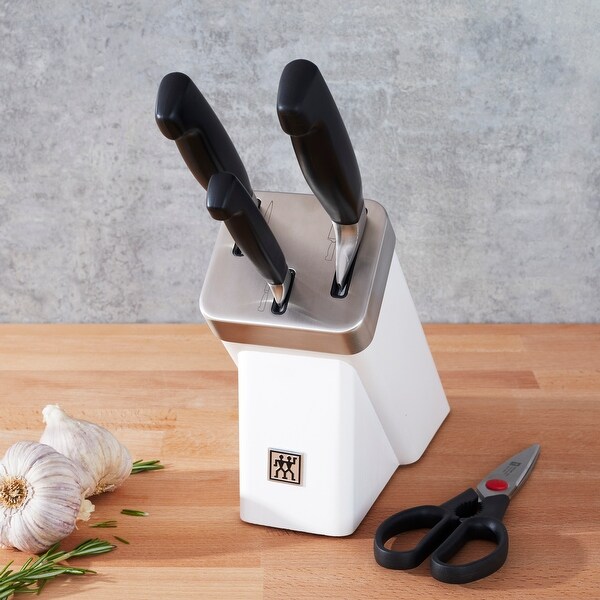 ZWILLING Four Star 5-pc Compact Self-Sharpening Knife Block Set