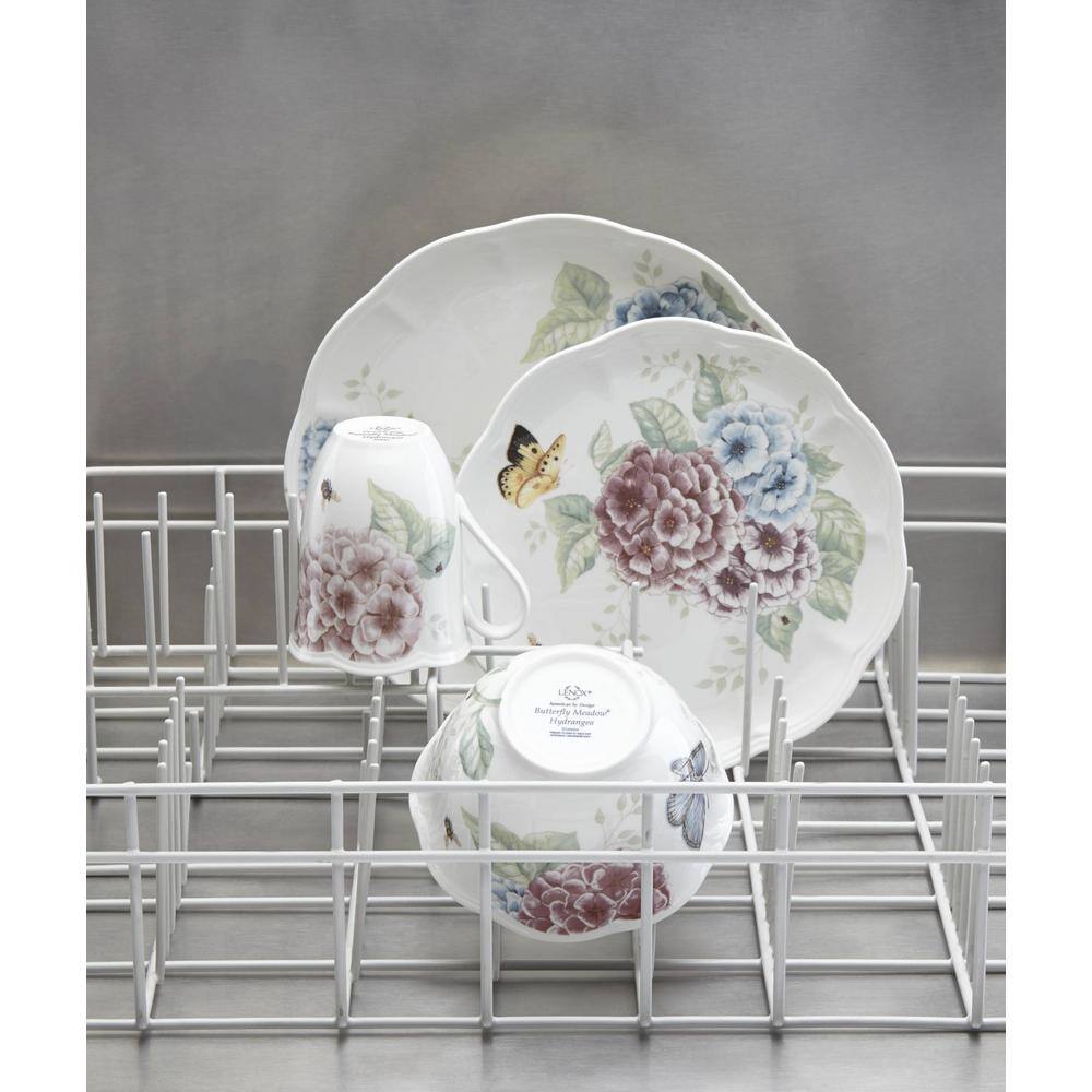 Lenox Butterfly Meadow 12-Piece Traditional White Porcelain Dinnerware Set (Service for 4) 849407