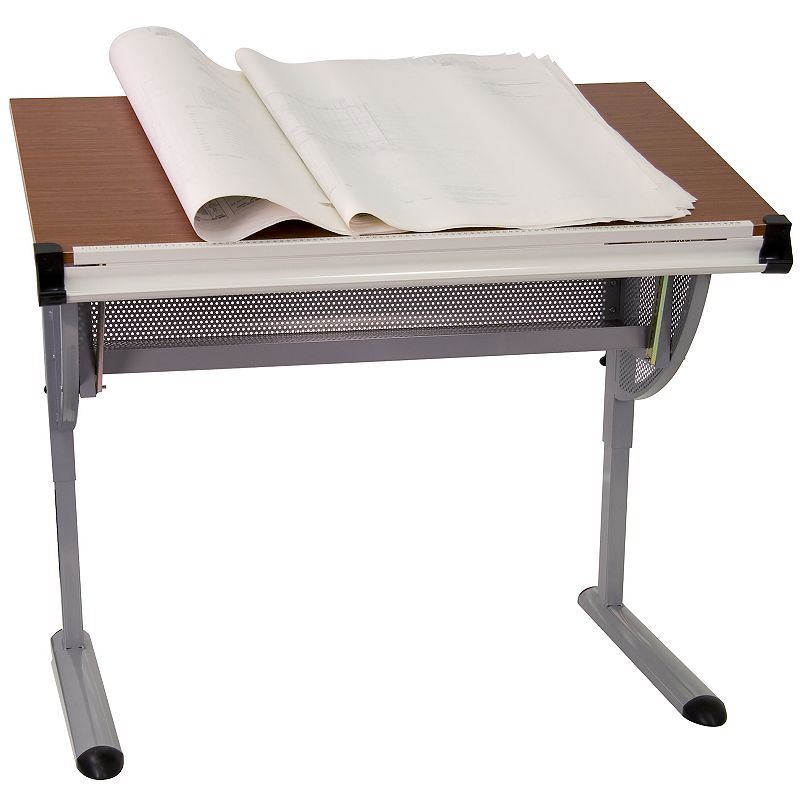 Flash Furniture Berkley Adjustable Drawing and Drafting Table