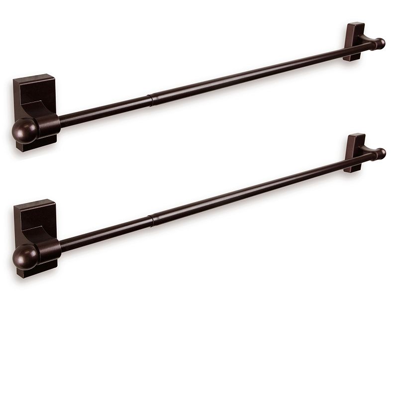 Rod Desyne 2-pack Self-Adhesive or Wall-Mounted Rod