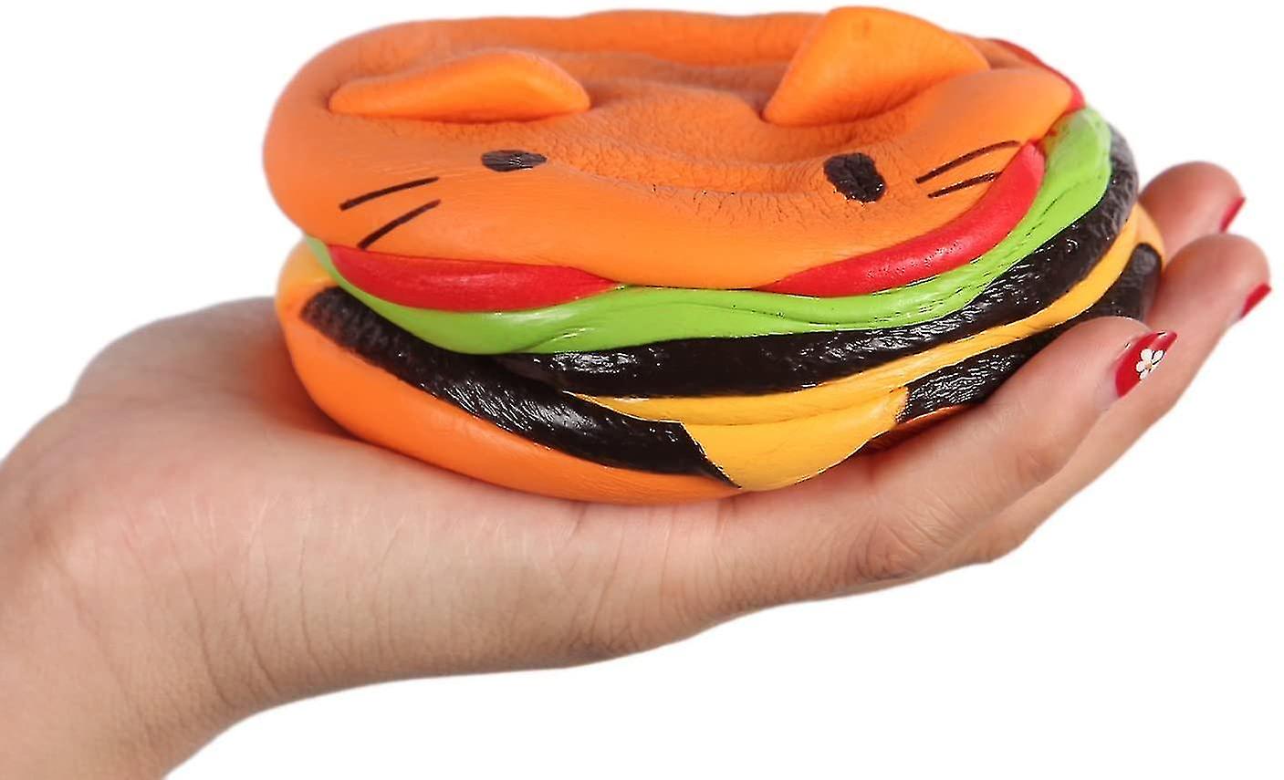 Squishies Hamburger Cat Jumbo Slow Rising Kawaii Bread Squishies Toy