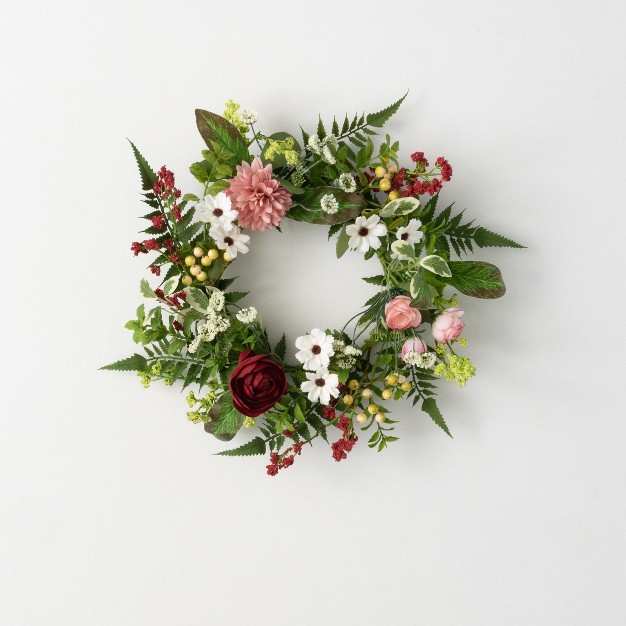 Sullivans Romantic Floral Wreath