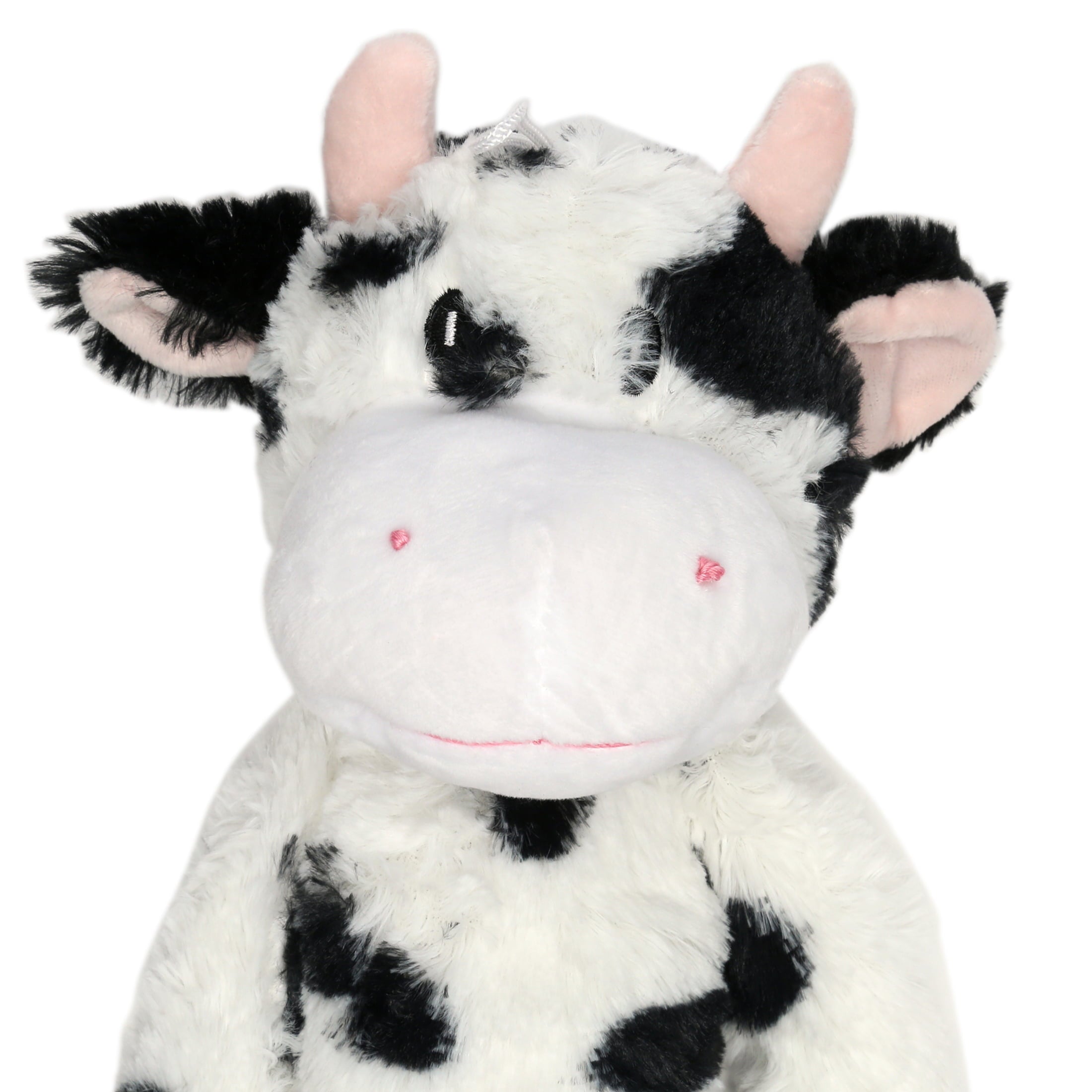 Multipet Swingin' Slevins Cow Plush Dog Toy， Extra Long， Extra Squeakers