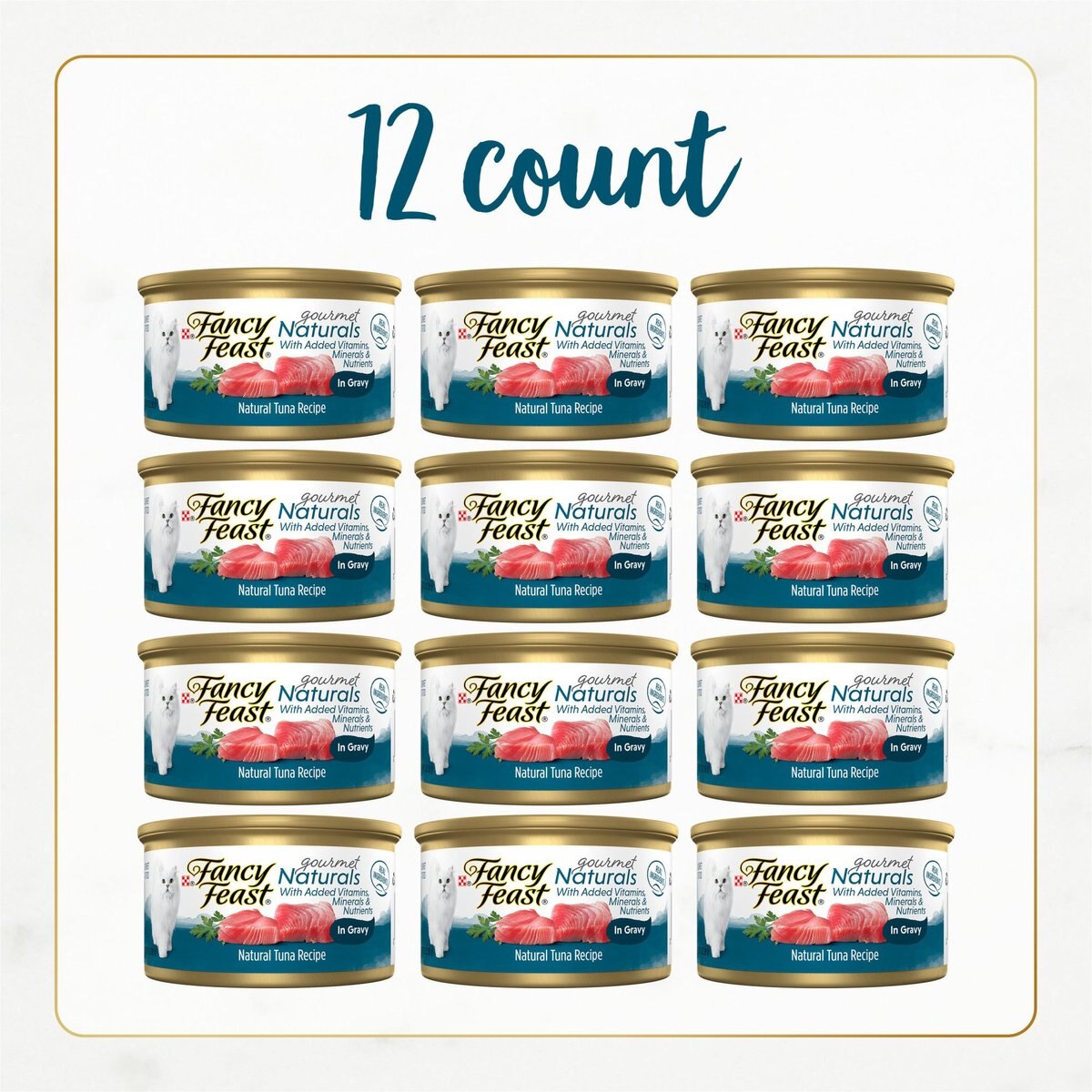 Fancy Feast Gourmet Naturals Tuna Recipe in Gravy Canned Cat Food