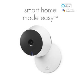 Globe Electric Wi-Fi Smart 720p White Indoor Security Surveillance Camera 50054