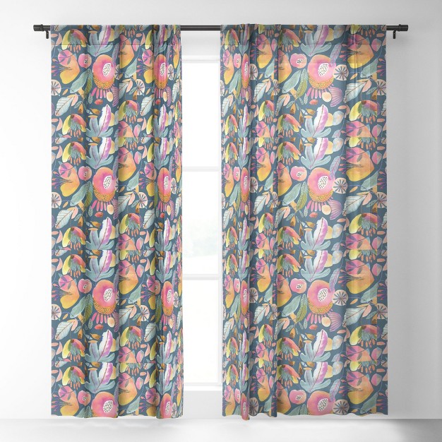 Cayenablanca Color Magic Single Panel Sheer Window Curtain Society6