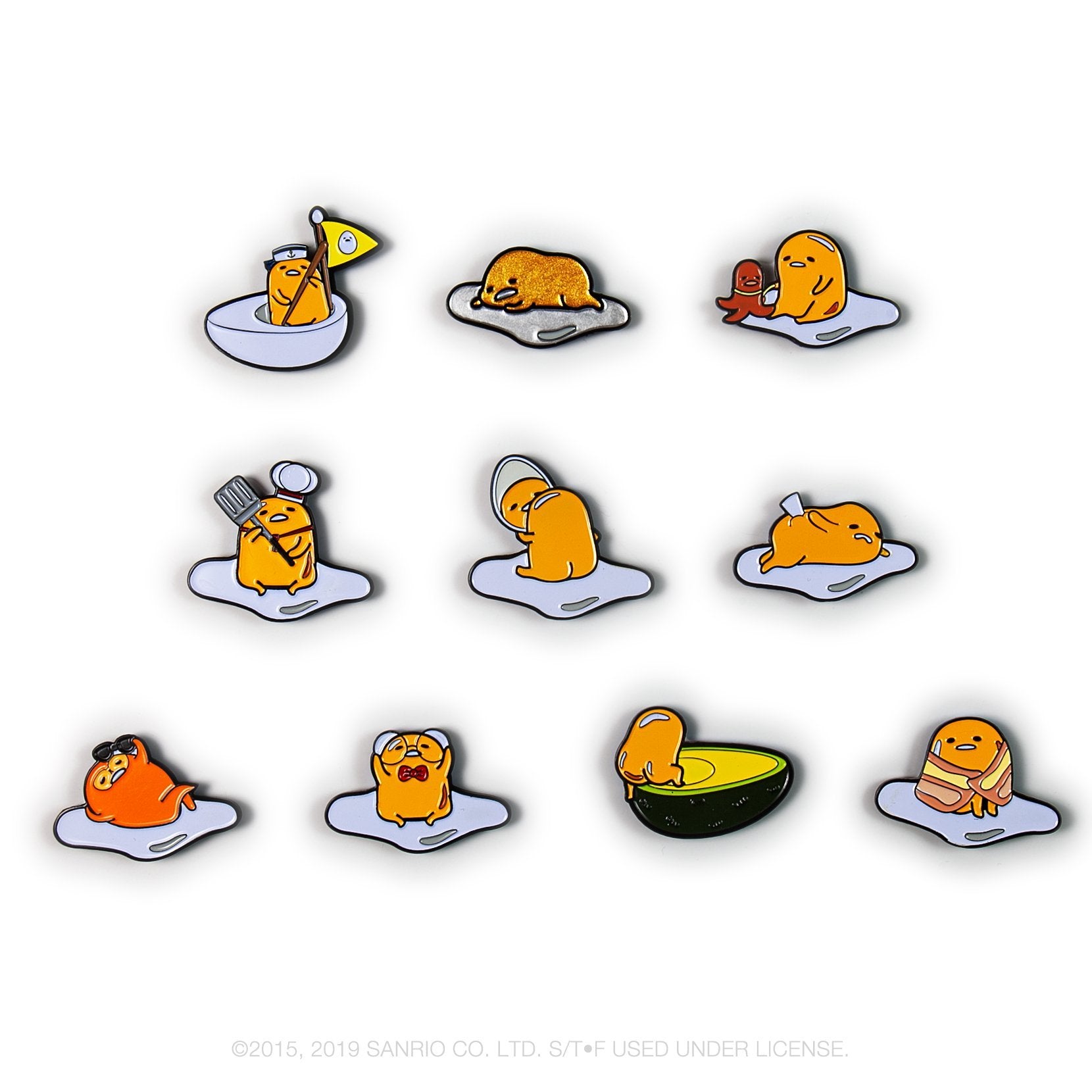 Gudetama Eggstra Lazy Enamel Pin Series by Kidrobot x Sanrio