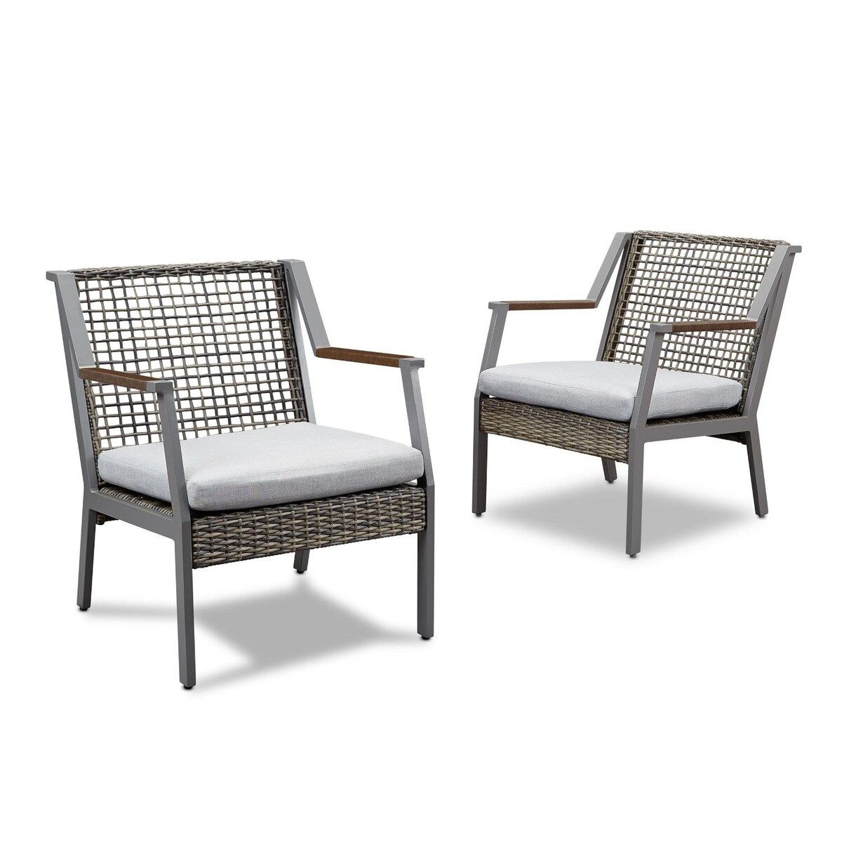 Lakeview Covewood 2 Piece Aluminum Chair Set