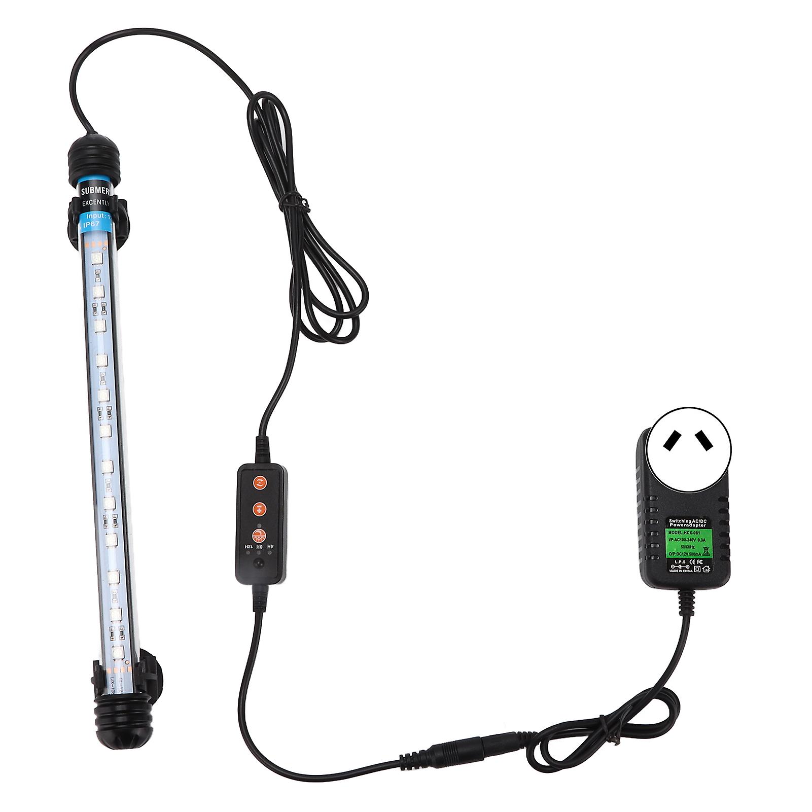 Aquarium Light Adjustable Timing Strong Penetrating Power Submersible Led Aquarium Light 110240v12 Lamp Beads Au Plug