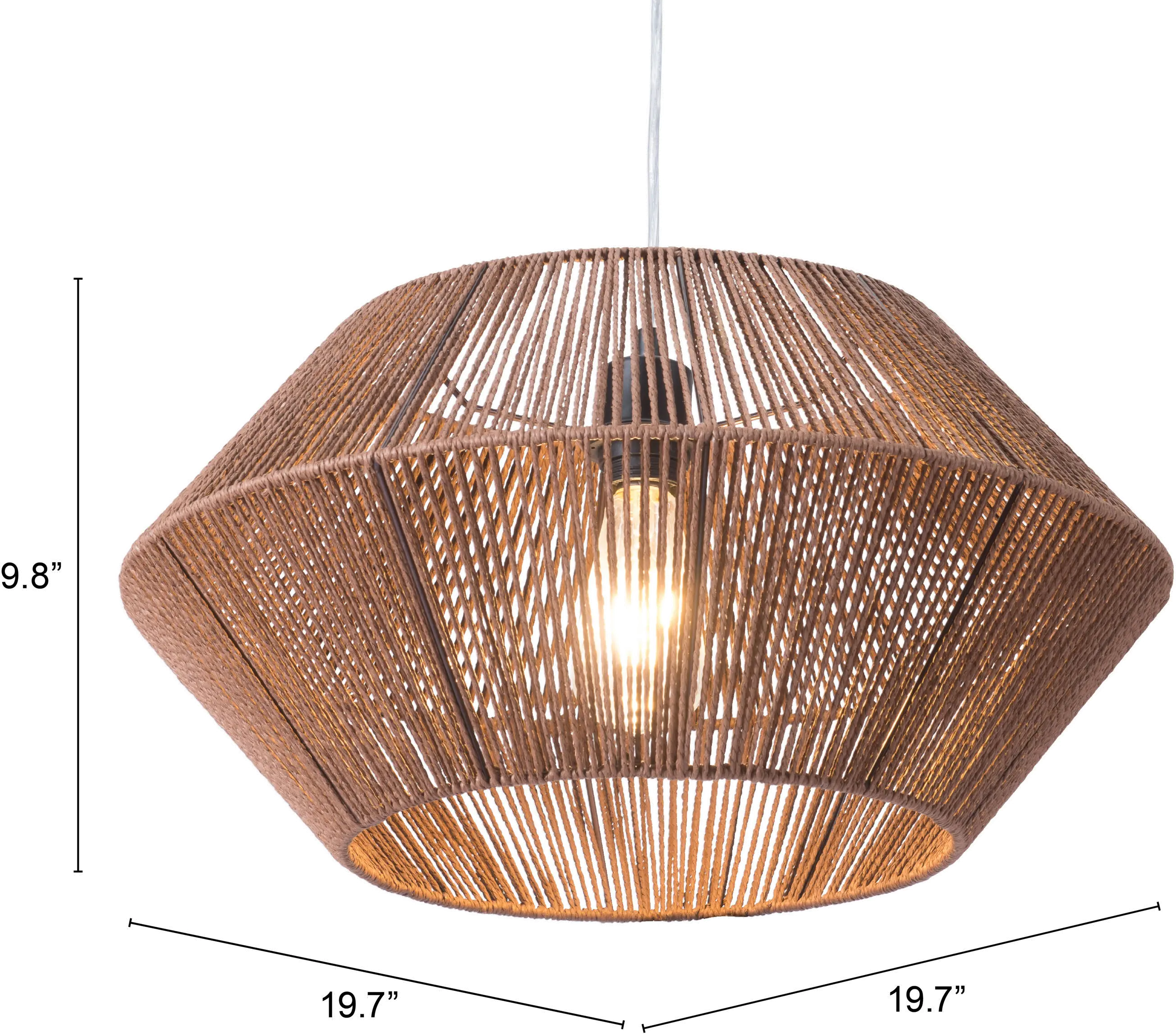 Kendrick Brown Paper Rope Ceiling Lamp