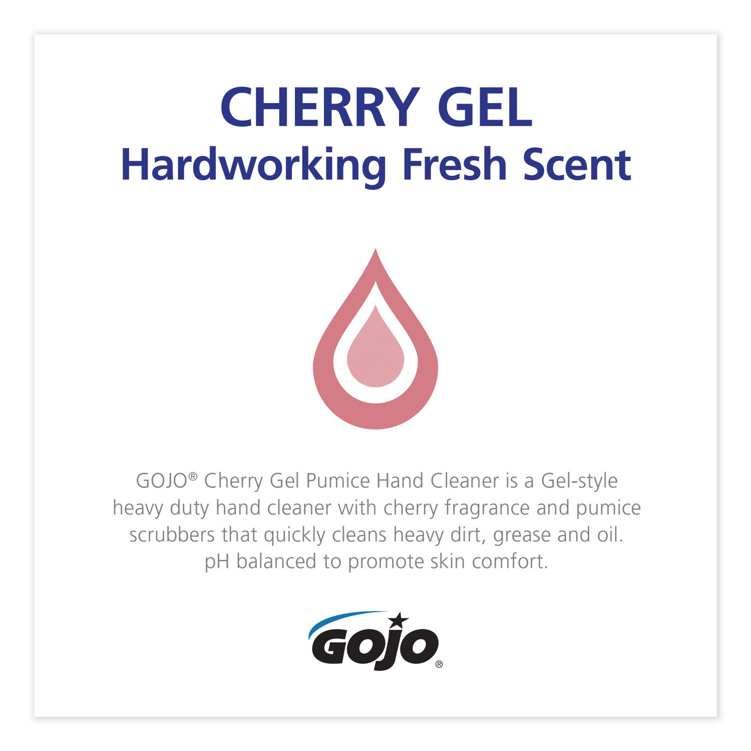 Cherry Gel Pumice Hand Cleaner by GOJOandreg; GOJ235802EA