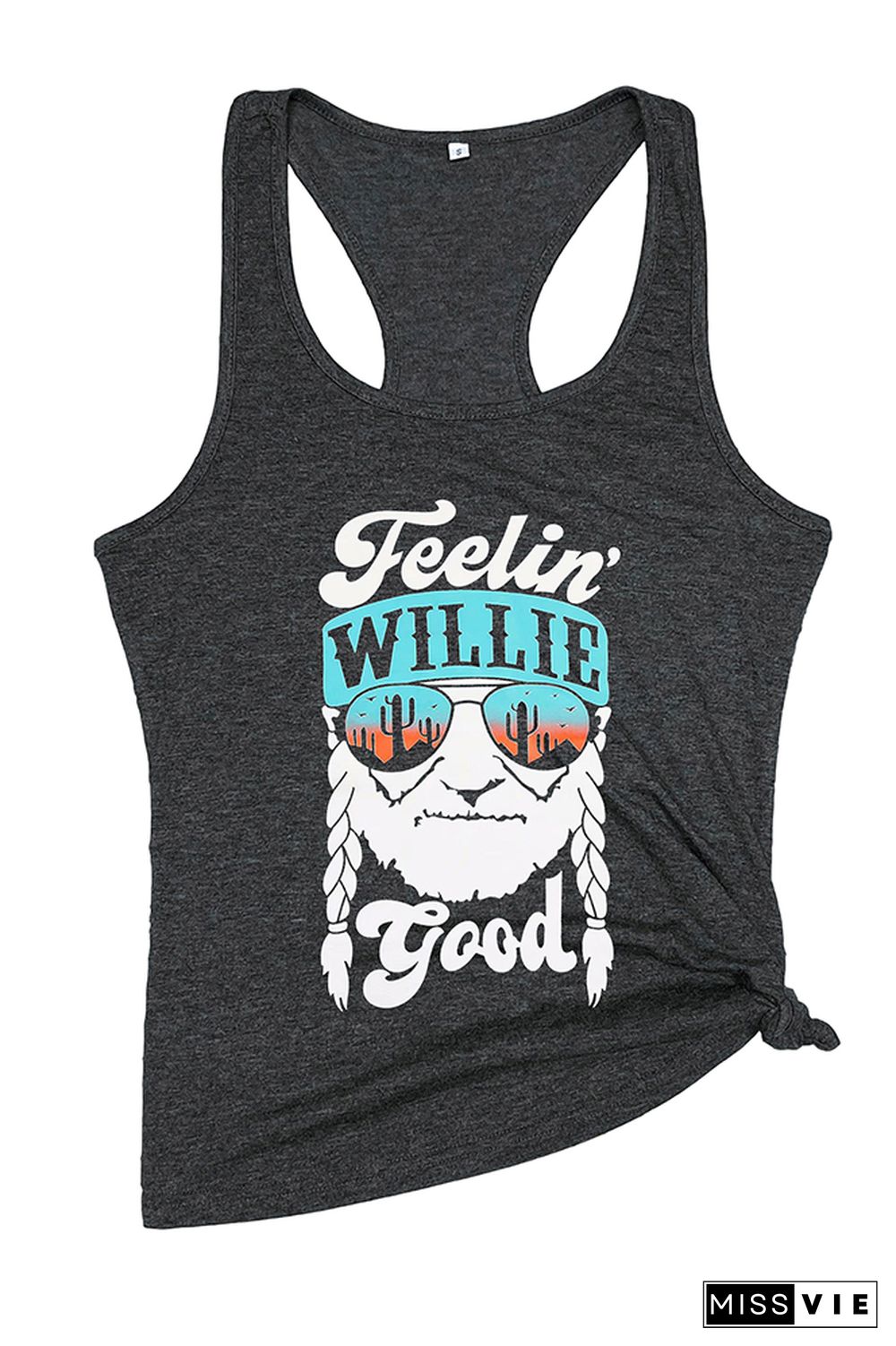 Feelin Good Print Sleeveless Tank Top Wholesale