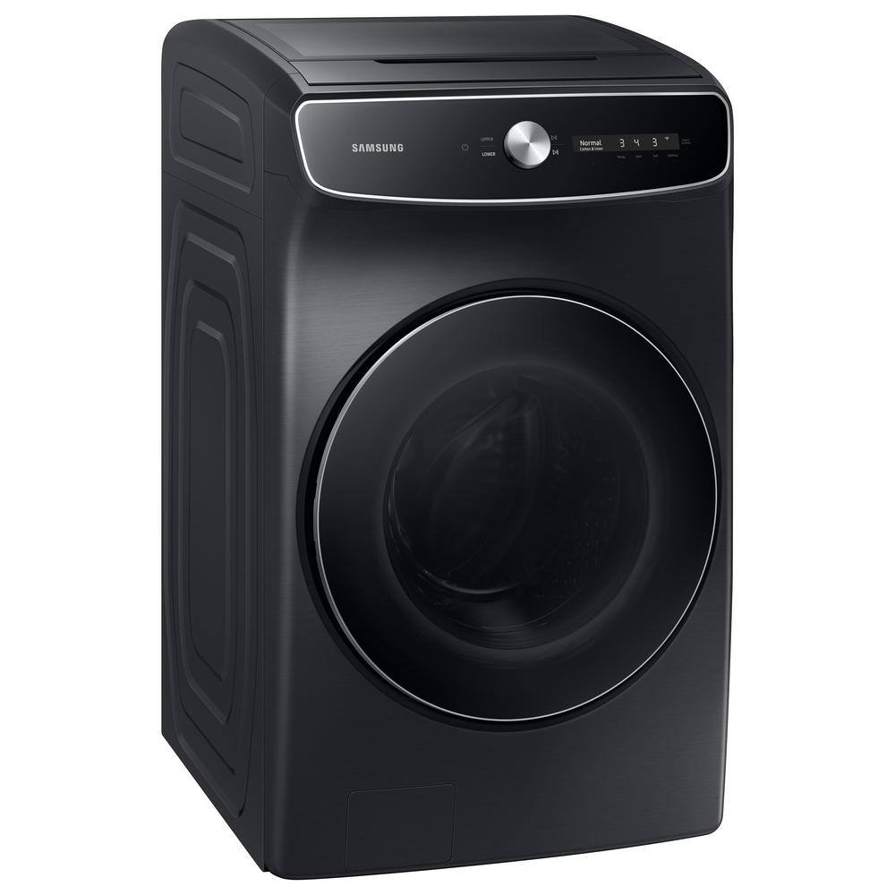  6 cu. ft. Smart High-Efficiency Front Load Washer with Super Speed in Brushed Black WV60A9900AV