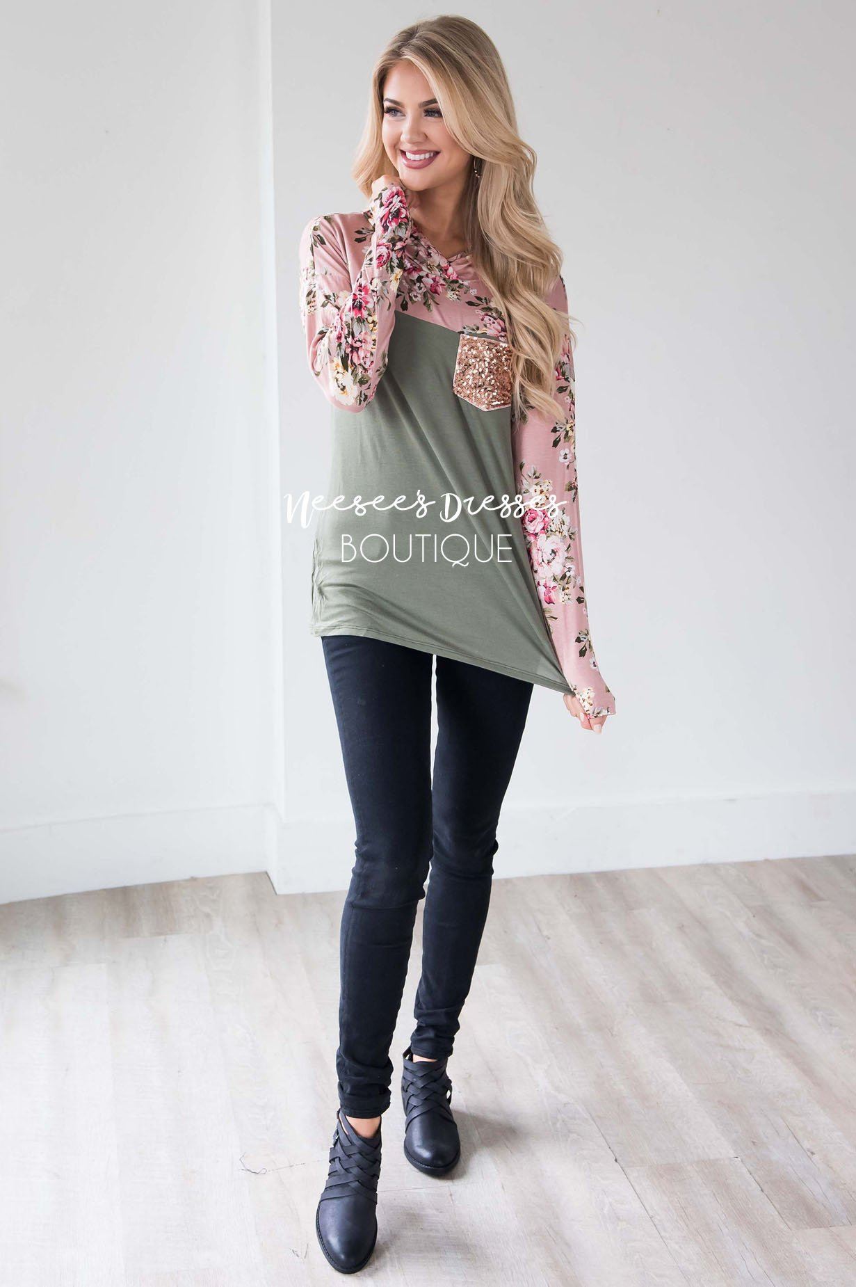 Like a Love Song Sequin Pocket Hoodie