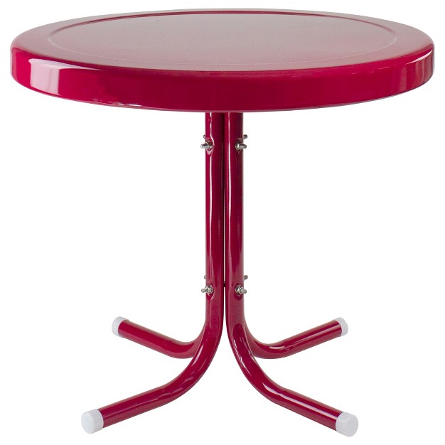 Outdoor Retro Tulip Side Table Pink