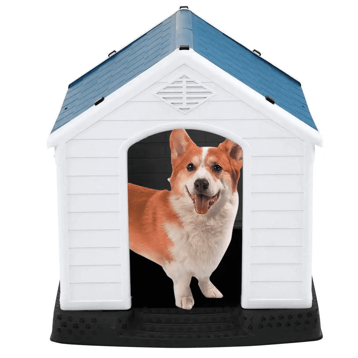 Magshion Up to 50 lbs Waterproof Non-Toxic PP Dog Cat Kennel Puppy House Outdoor Pet Shelter Large