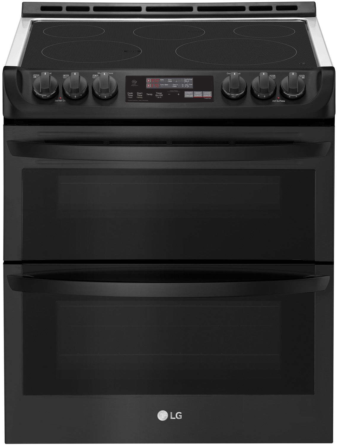 LG 7.3 Cu. Ft. Black Slide-In Double Electric Convection Range With ProBake Convection