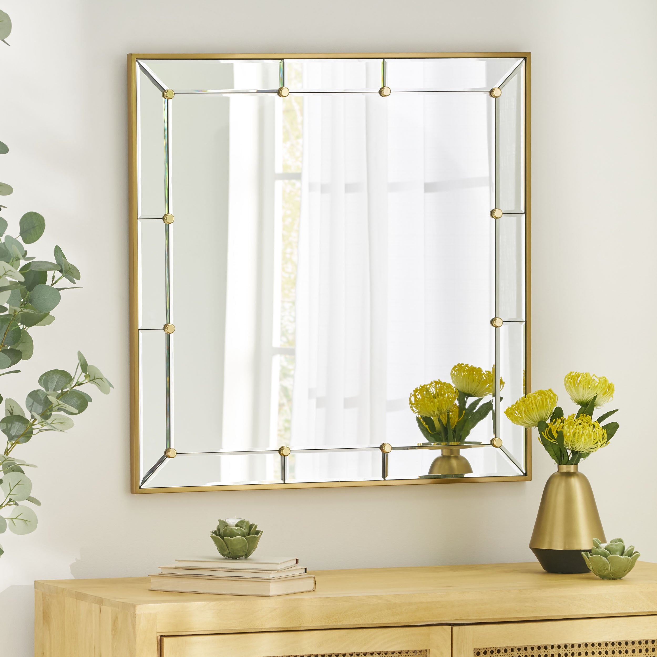 Simmons Contemporary Square Wall Mirror