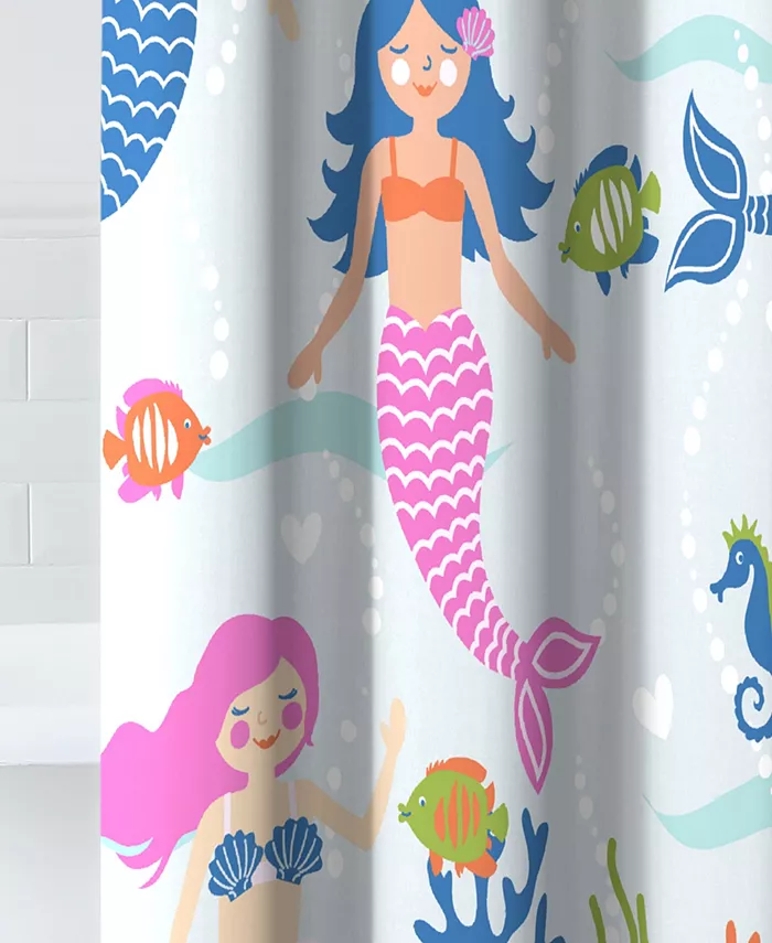 Macys Dream Factory Mermaid Dreams 72 x 72 Shower Curtain