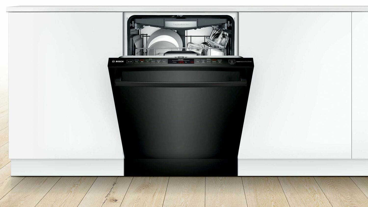 Bosch SHXM78Z56N 800 Series Dishwasher 24'' Black, Xxl Shxm78Z56N