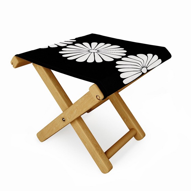 Colour Poems Retro Daisy Ii Folding Stool Deny Designs