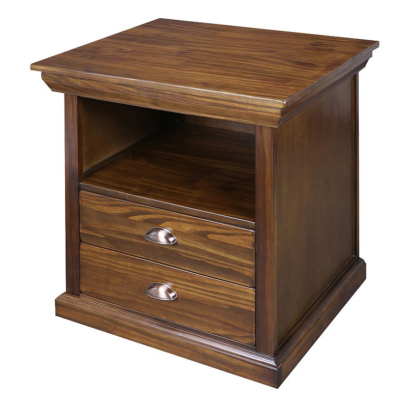 Casual Home Lincoln Nightstand and Concealed Compartment