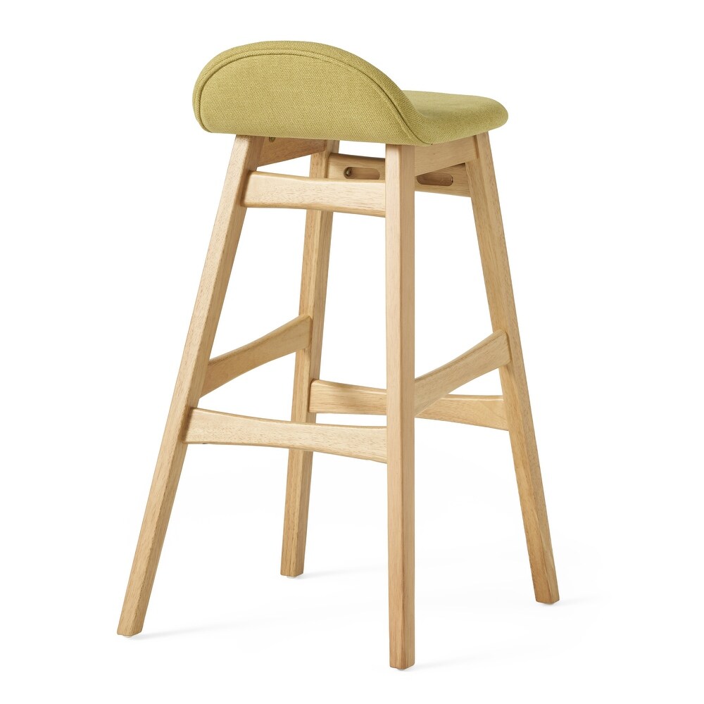 Carson Carrington Viborg 35 inch Green Fabric Bar Stool (Set of 2) by