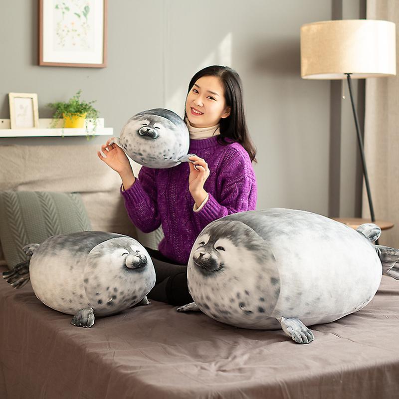 Born Pretty 3d Printed Seal Plush Toy Soft Stuffed Sea Animal Seal Doll Toys For Birthday Gift Lifelike Seal Stuffed Hug Pillow Home Decor