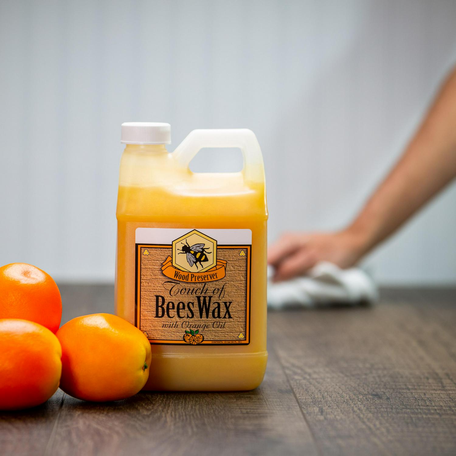 Touch of Beeswax Wood Furniture Polish and Conditioner with Orange Oil 64 Ounce  Crowdfused