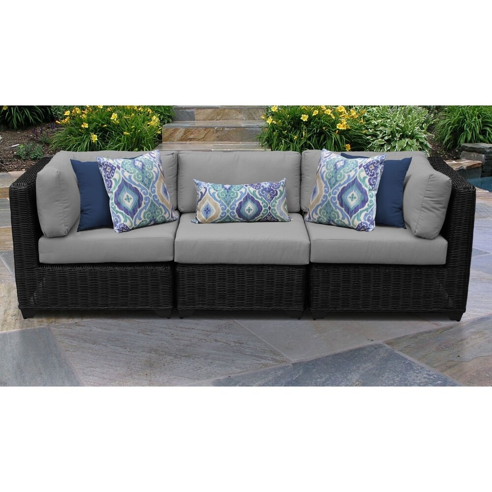 Venice 3 Piece Outdoor Wicker Patio Furniture Set