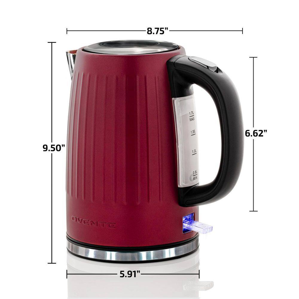 OVENTE 7-cup Stainless Steel Electric Kettle with Automatic Shut off KS711M